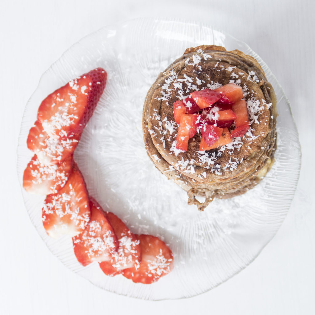Vegane Protein Pancakes Vegane Eiweiß Pfannkuchen Vegane Protein Pancakes